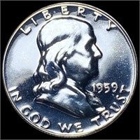 1959 Franklin Half Dollar CHOICE PROOF