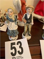 (2) Deville Old Man & Old Woman Figurines (US