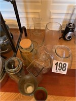 Various Glass Jars & Vases (DS 5)