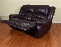 LaZy- Boy Leather Reclining Contemporary Love Seat