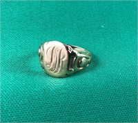 10kt initial ring