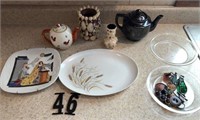 Tea Pots and Misc. Dish