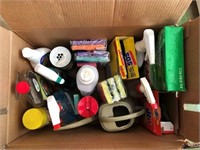 Box of Kitchen Cleaning Items