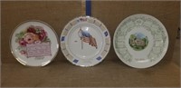 3 WISCONSIN CALENDER PLATES
