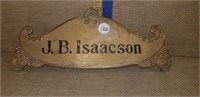 NATIONAL CASH REGISTER TOPPER- J.B. ISAACSON
