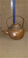 EARLY COPPER GOOSE NECK TEA KETTLE- DOVETAILED