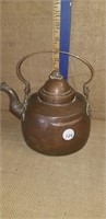 EARLY COPPER GOOSE NECK TEA KETTLE- DOVETAILED