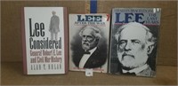 3 BOOKS OF GENERAL LEE HISTORY