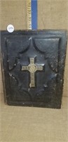 1875 LEATHER BOUND HOLY BIBLE