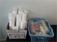 Boxes of Disposable Cups