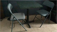 Formica Table with 2 Chairs