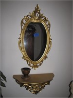 Mirror (30 x 15&1/2) & Shelf (19&1/4 x 6&1/2)