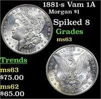 1881-s Vam 1A Morgan Dollar $1 Grades Select Unc