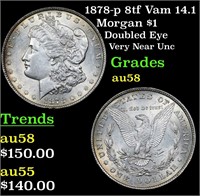 1878-p 8tf Vam 14.1 Morgan Dollar $1 Grades Choice