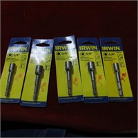 (5)New Irwin mag nut setters