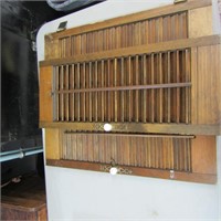 Vintage wood shutters.