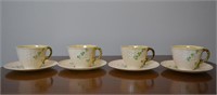 Belleek Cups and Saucers - 4 Total