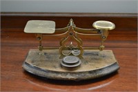 Antique Brass Postal Weigh Scale