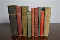 Antique Literary Books - 9 Total