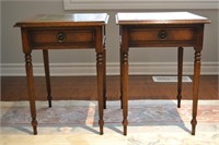 Pair of One Drawer Side Tables