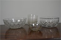 Cut Glass Serving Bowls