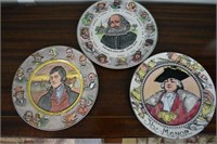 Royal Doulton Literary Plates - 3 Total