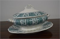 Transferware Tureen w/ Undertray