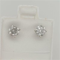 14K White Gold Diamond Earrings $3180