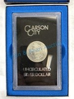 1883 Carson City Silver Dollar in original GSA box