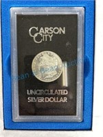 1884 Carson City silver dollar in original GSA a