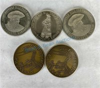 Western theme tokens or coins