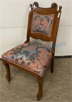 Antique Walnut Parlor Chair