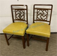 Pair of Mahogany Dining Chairs