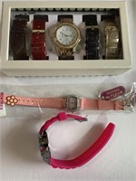 LOT OF COSTUME JEWELRY WATCHES