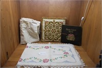 Needlepoint Table Runner and Decor.