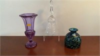 Lot of German and Czech Vases & Hungarian Bell