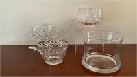 Lot of Various Clear Glass Bowls