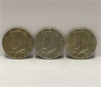 (2) 1967 & (1) 1966 Kennedy Half Dollars