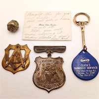 Masonic & NEOP Badges Etc.