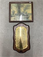 The Ten Commandments Plaque, Framed Print