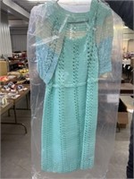 Crochet Dress And Shawl Size Small
