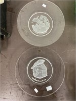 2 Commemorative Plates 10 Inch