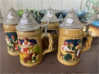 4 Steins 7 Inch