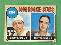 1968 Topps Johnny Bench Rookie Card #247