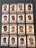 Lot of 1968 Topps Game Cards Clemente Aaron etc