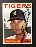 1964 Topps Mickey Lolich Signed Card