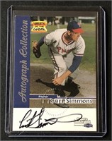 1999 Curt Simmons Autograph Fleer SI Greats