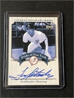2003 Upper Deck Yankees Fred Stanley Autograph