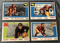 4 1955 Topps All American Football Cards