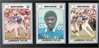 Lawrence Taylor Rookie College Cards UNC Tarheels